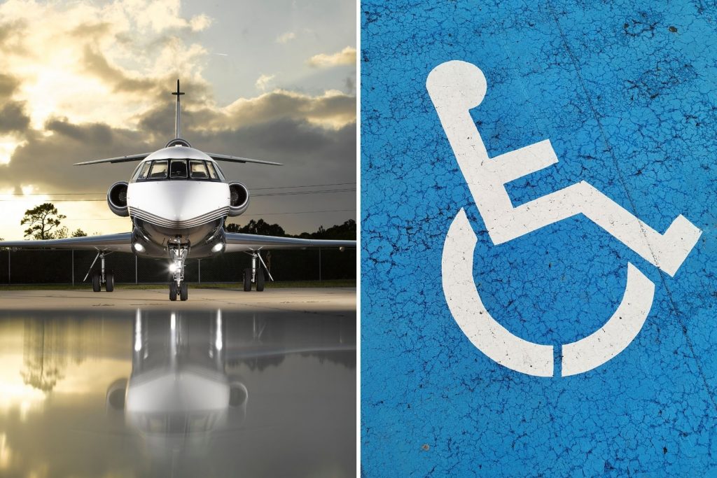 Puis-je demander des aménagements spéciaux pour les passagers handicapés dans les vols en jet privé?